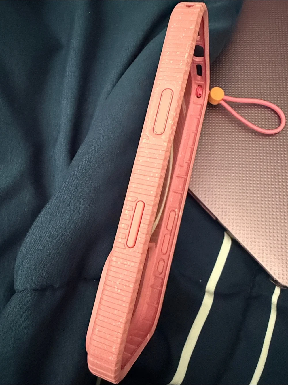 OtterBox Pink Protective Phone Case with MagSafe Ring and Wrist Strap